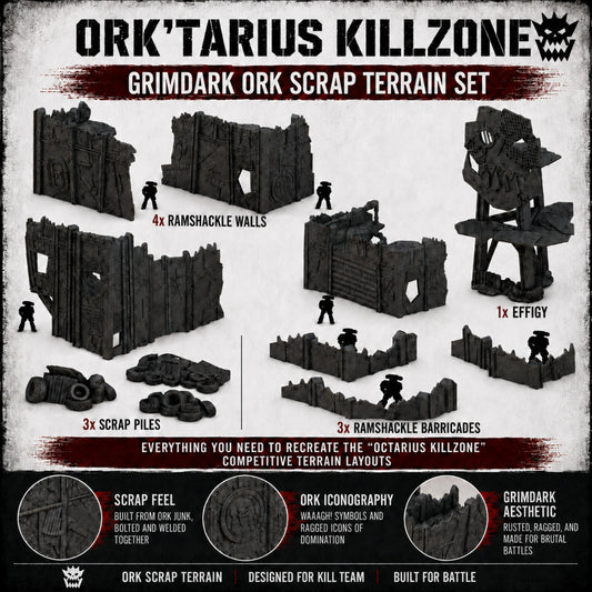 Ork'tarius Killzone – Scrapz Camp Ork Terrain Set