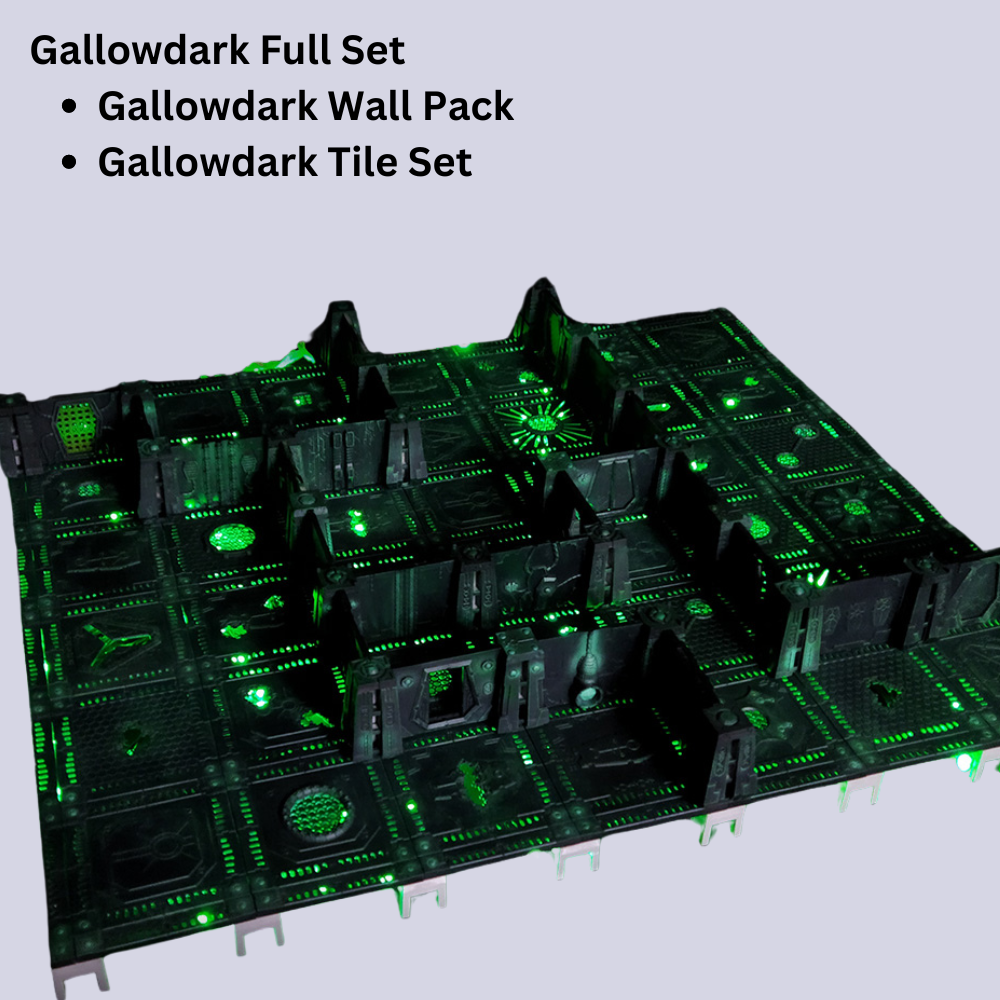 Boarding Action Kill Team Terrain: Modular Terrain for Tabletop Wargames & RPGs, Working Doors, Xenos Terrain, Sci Fi Floor Tiles