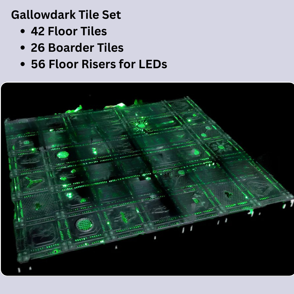 Boarding Action Kill Team Terrain: Modular Terrain for Tabletop Wargames & RPGs, Working Doors, Xenos Terrain, Sci Fi Floor Tiles