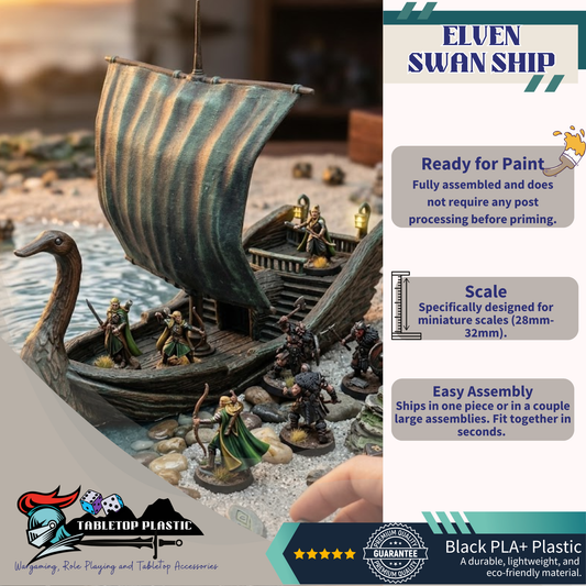 Letharis Elven Swan Ship