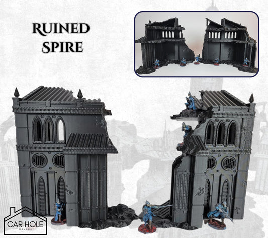 Sci-Fi Airfield Buildings – Control Tower, Ruins & Platforms for 28mm Wargames