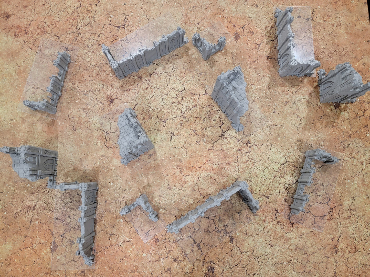 3D Printed 40k Terrain Set: Ruins for 28mm Miniatures