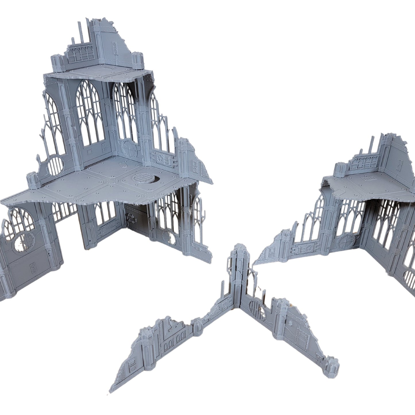 Imperial Library Ruins: Sci-Fi Wargaming Terrain - 28mm Scale