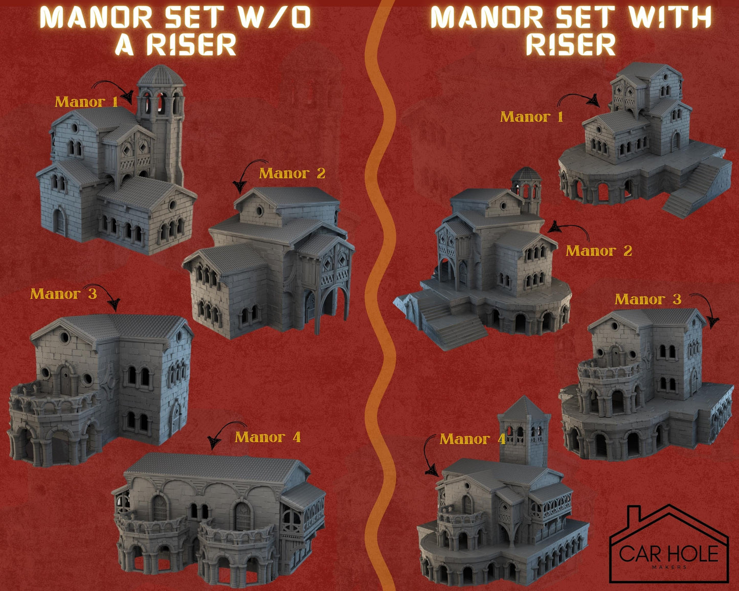 Stonevale Villa Manor 1: Gothic RPG Terrain for 28mm Wargames