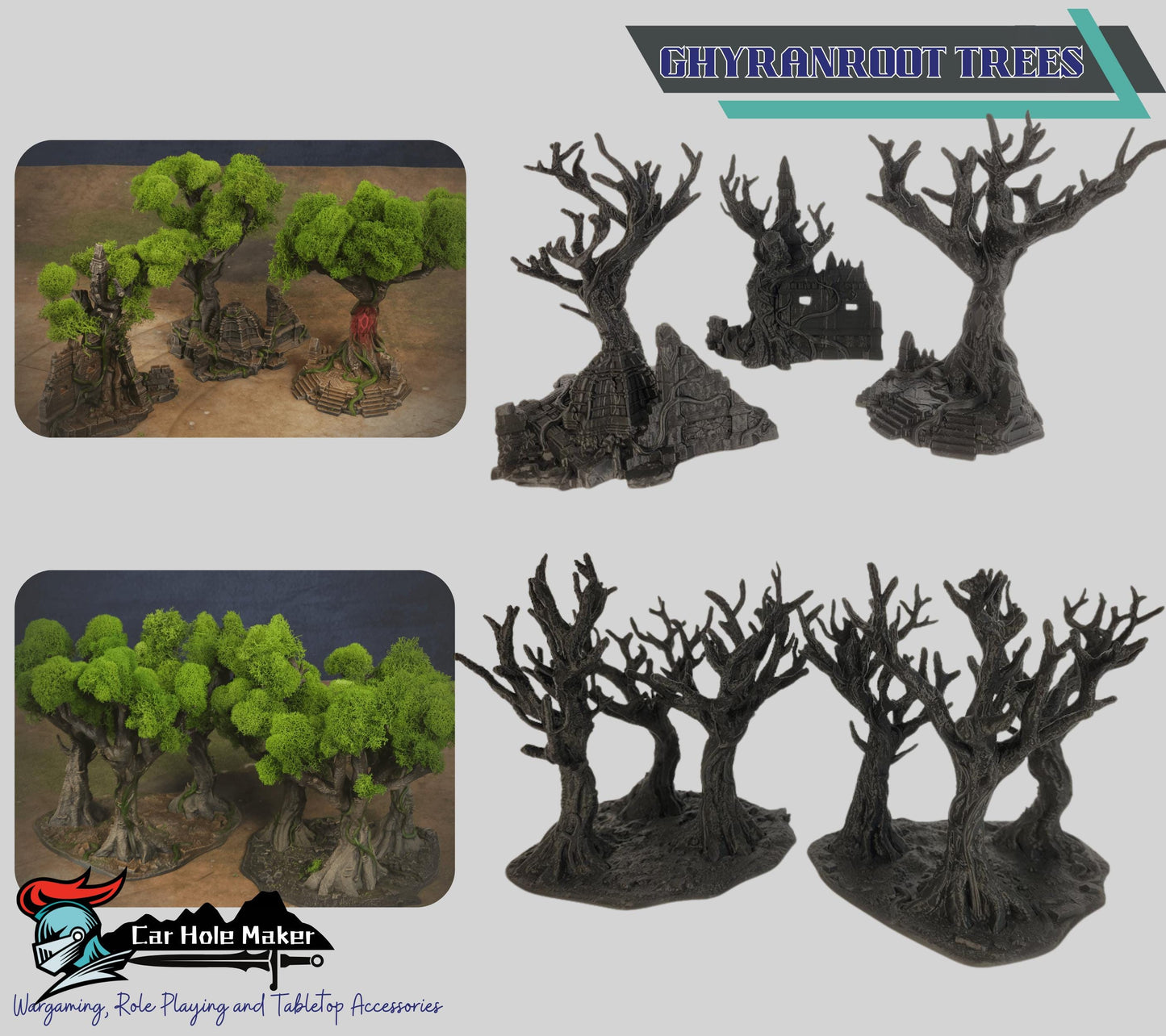 Jungle Ruins Terrain Set: Ancient Temple for 28mm-32mm Wargames