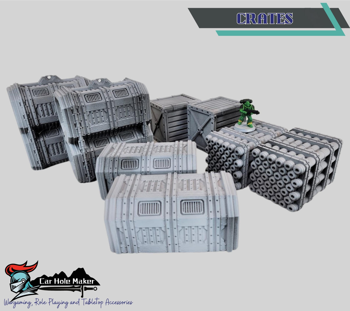 Kalthan Logistic Hub – Modular Sci-Fi Ruins & Industrial Terrain for 28mm-32mm Wargaming and Competitive Play