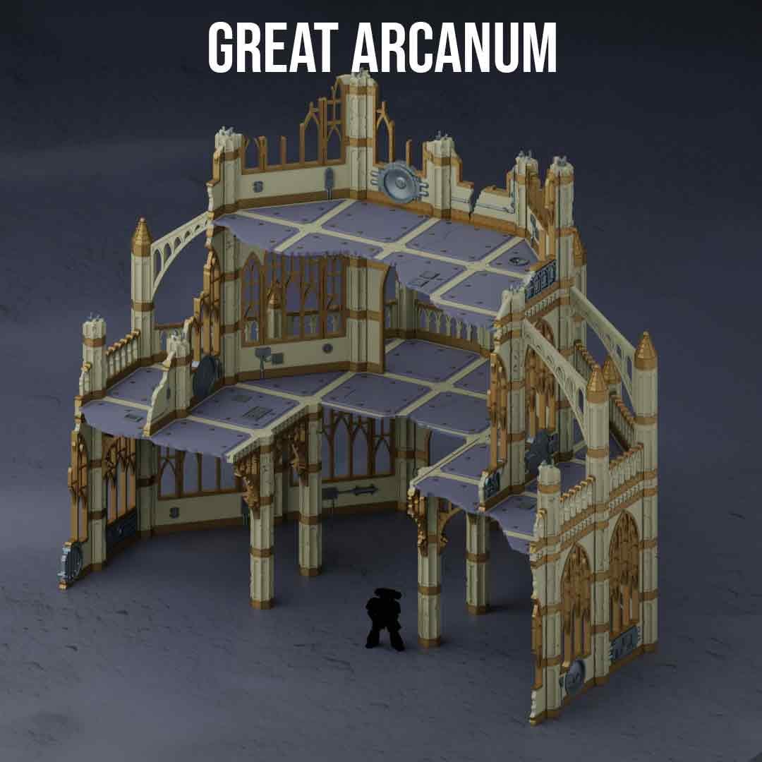 Gothic Ruins Terrain Set: 28mm Wargames Scenery
