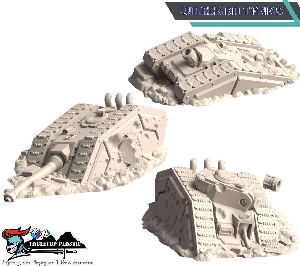 Techno‑nomad graveyard mega‑set — colossal walker ruins with helm shell, legs, hip segment, armor wrecks and transports (28–32mm)
