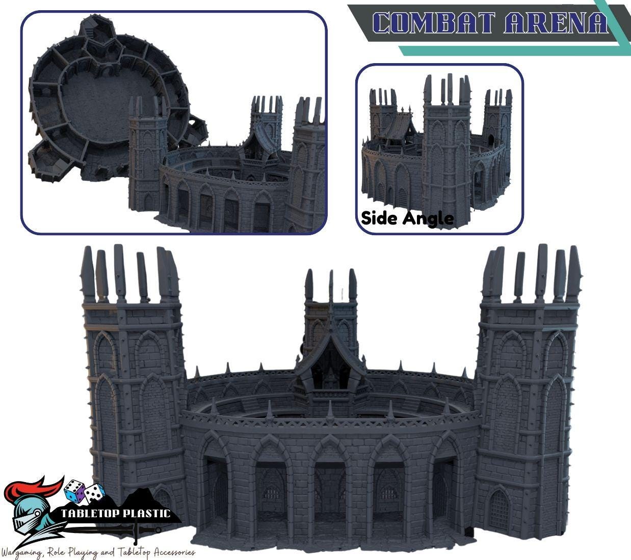 Blackthorn Keep Terrain: Dark Victorian Houses, Tower, Tavern & Combat Arena - 28–32 mm Wargames