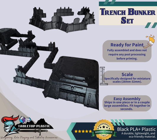 Modular Wargaming Trenches: 28mm Gothic Sci-Fi Terrain
