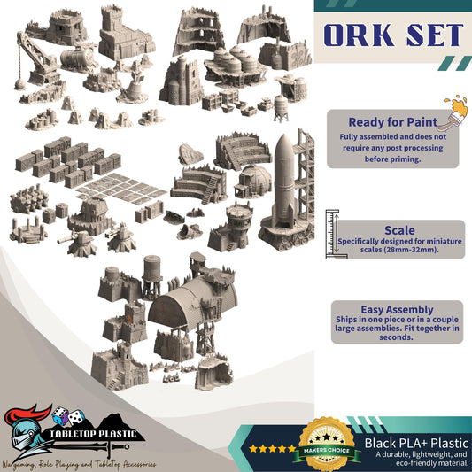 Warpzel-1A NoGitsLandGulch Ork Forts | Space Ork Fortifications, Scatter & Crane (28–32 mm)