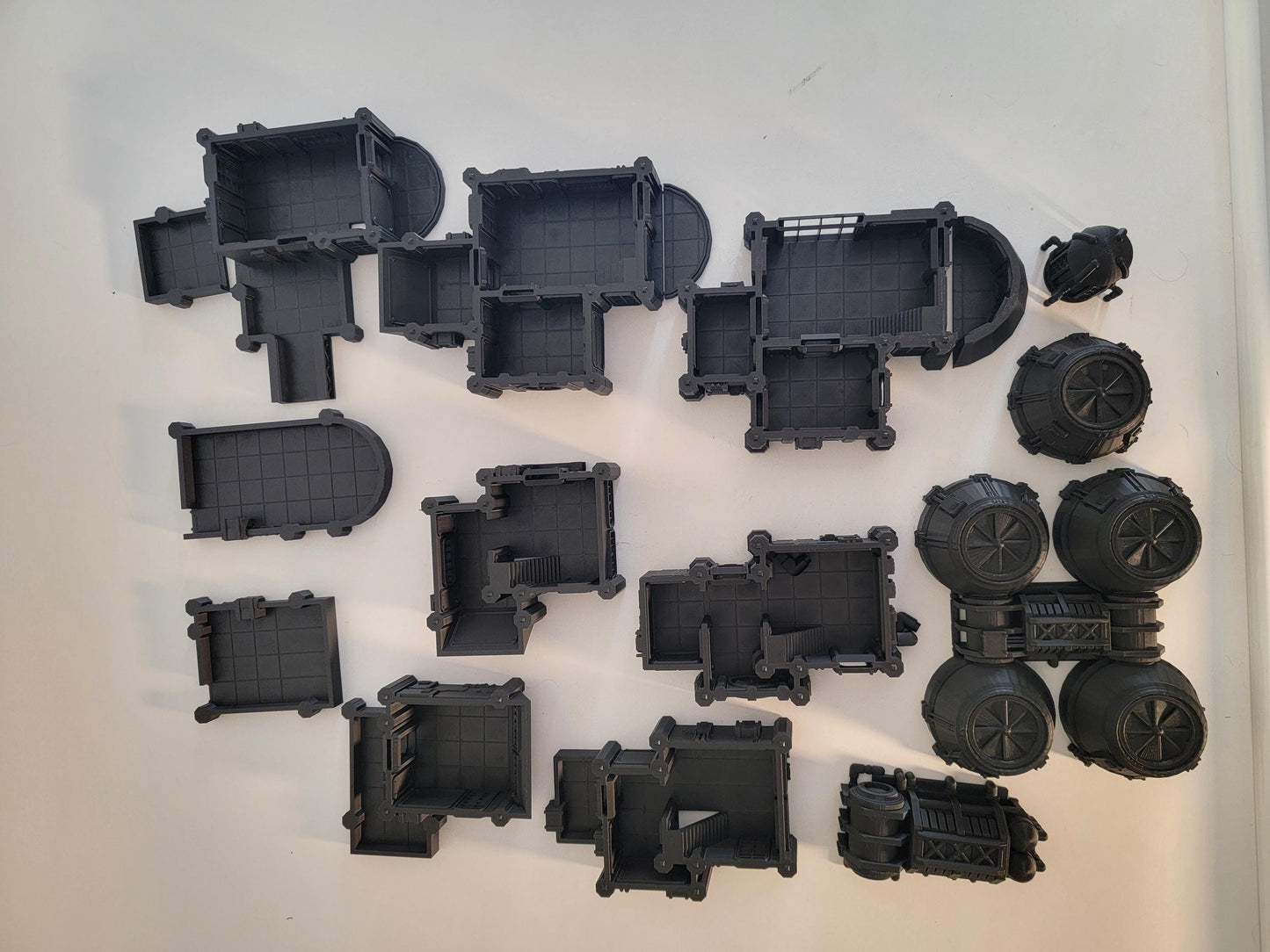 Cyberpunk NeoCity Terrain Set | Infinity-Scale Buildings, Power Station & Vehicles