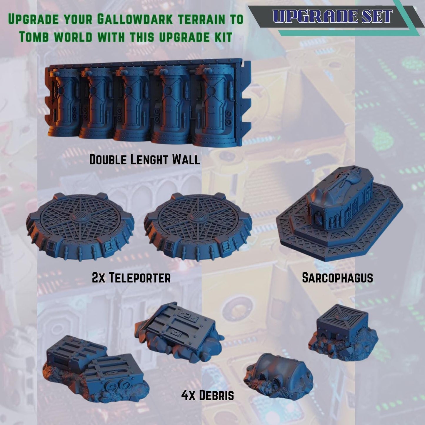 Modular Sci-Fi Terrain – Lost Ships, Kill Team Boarding Action (28mm-32mm)