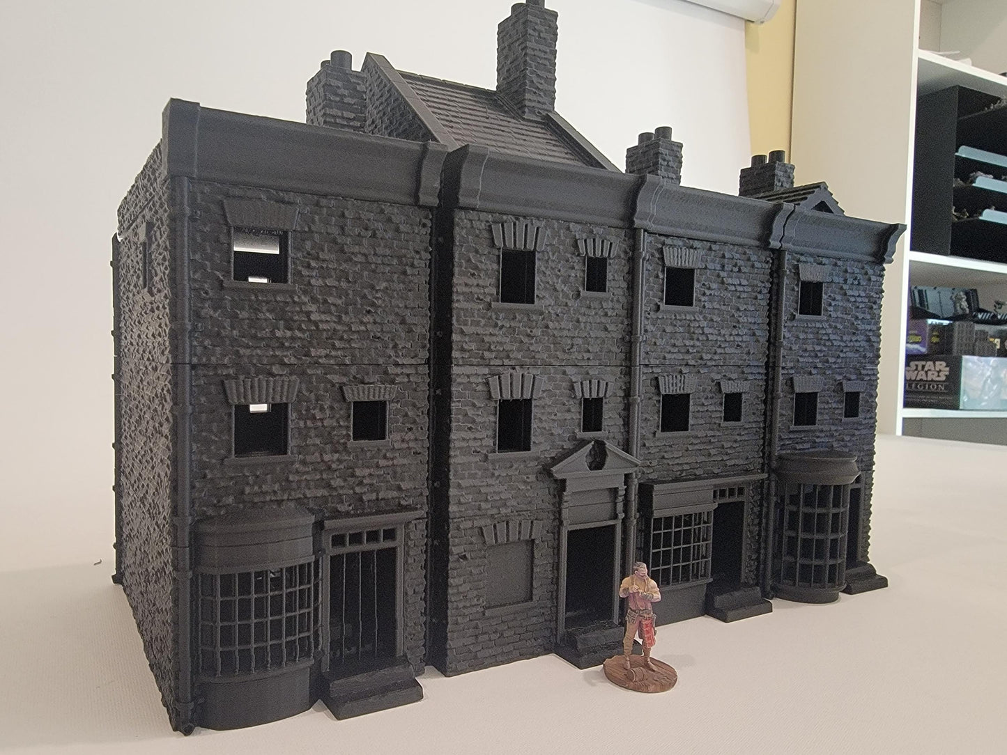 Victorian Townhouse Terrain Set | 7 Three-Story Shops & Residences for Malifaux/Steampunk Tables