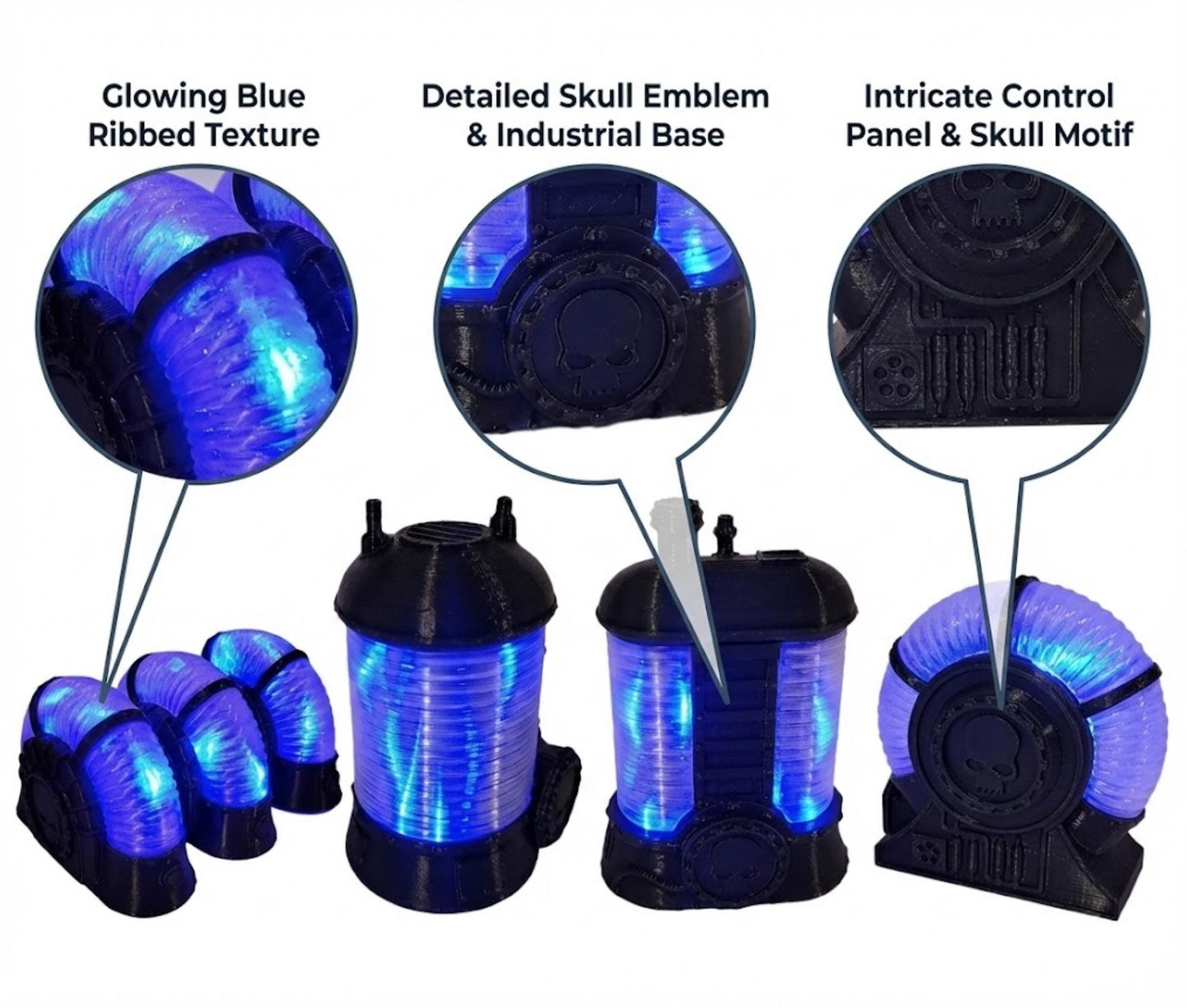 Illuminated Sci-Fi Power Generators – LED Terrain for 28–32mm Tabletop Wargames & RPGs