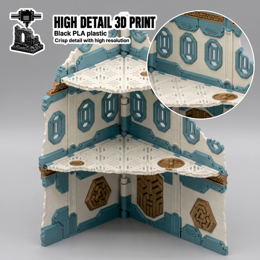 Space Dwarf Foldable Ruins - Full Color