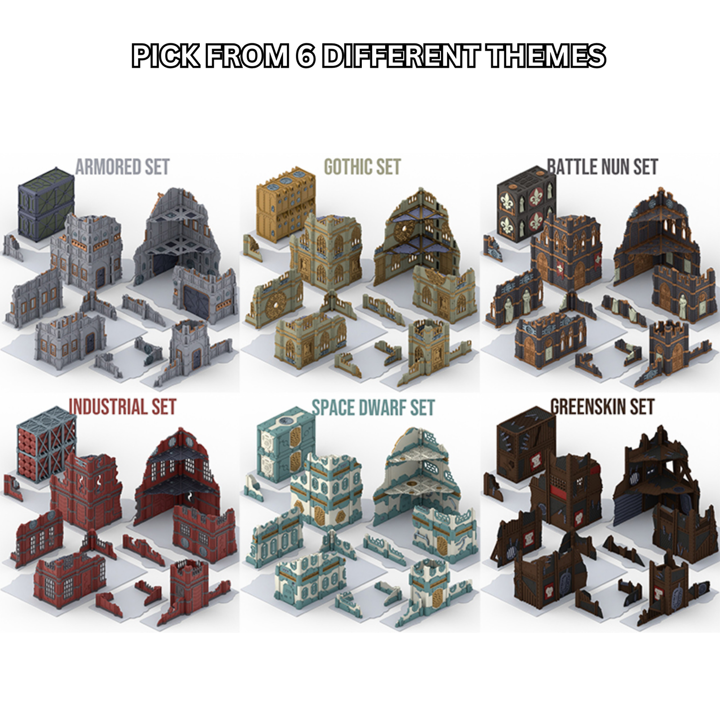 Gothic Foldable Ruins — Black
