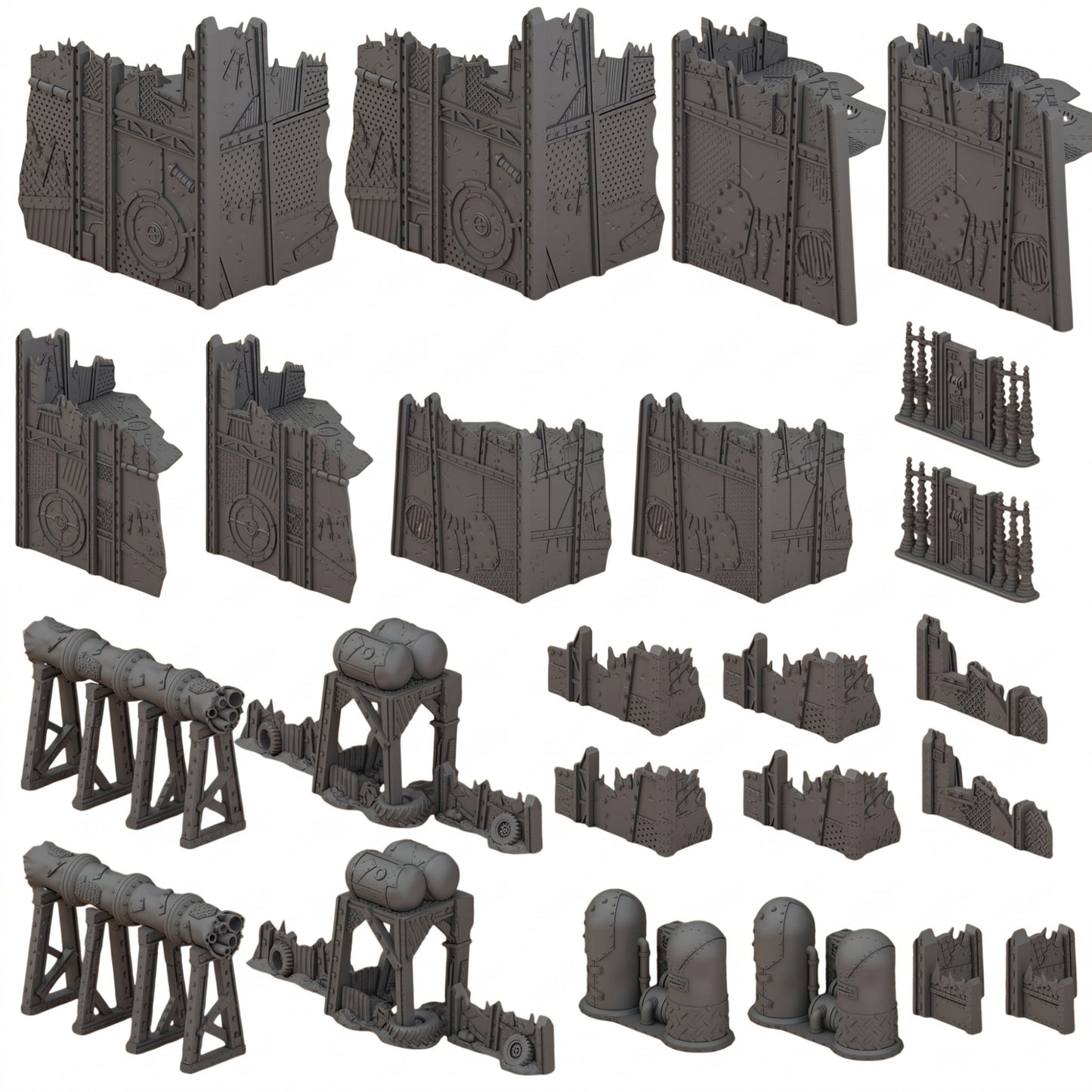 Space Orcs 11E – Scrapz Camp Ork Terrain Set