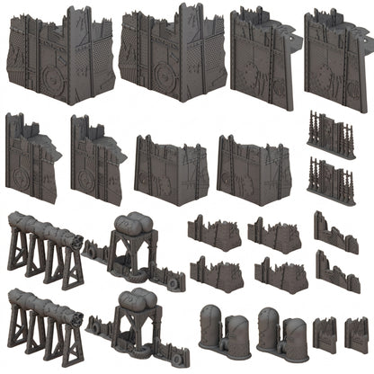 Space Orcs 11E – Scrapz Camp Ork Terrain Set