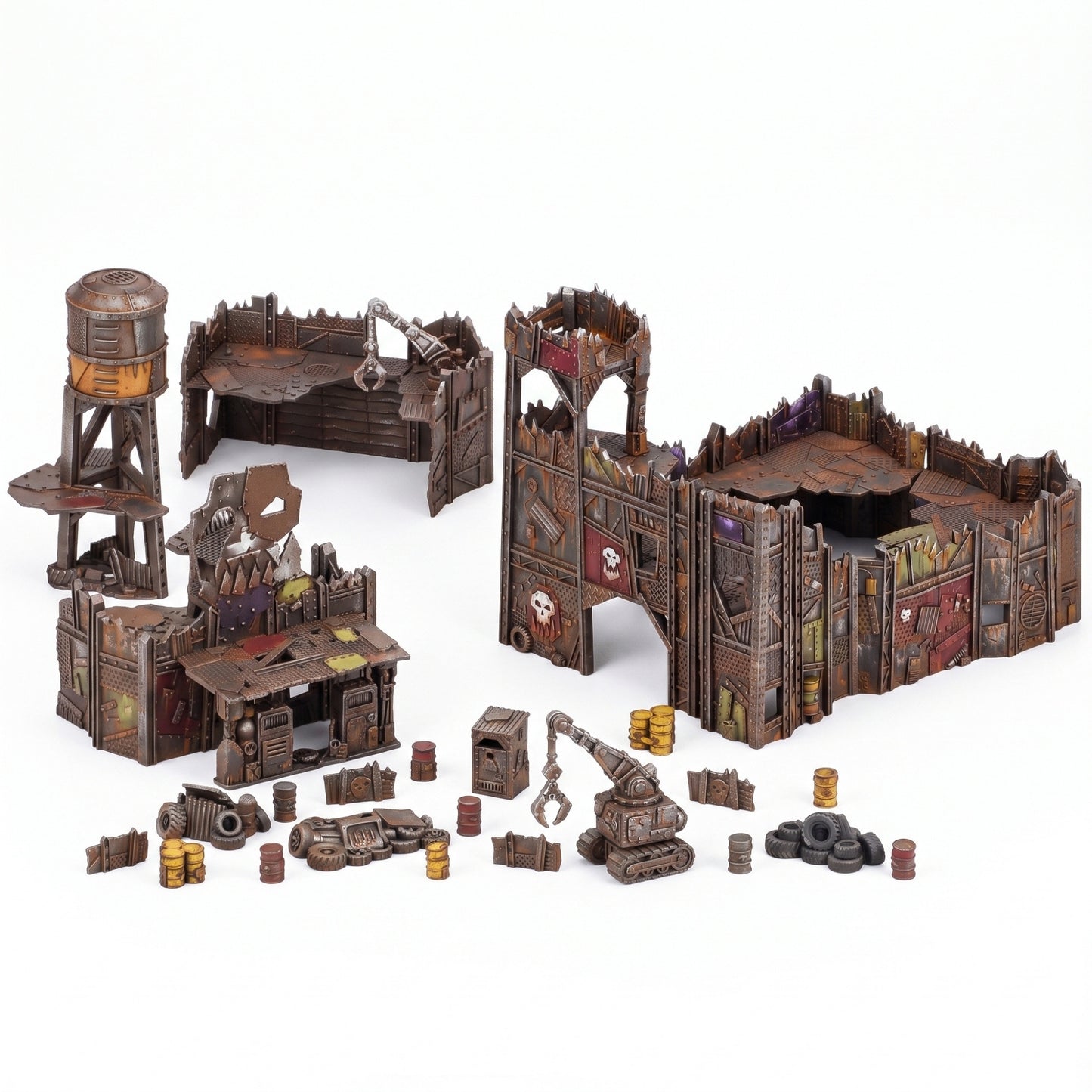 Scrap Stronghold – Scrapz Camp Ork 28mm Terrain Set