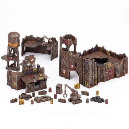 Scrap Stronghold – Scrapz Camp Ork 28mm Terrain Set