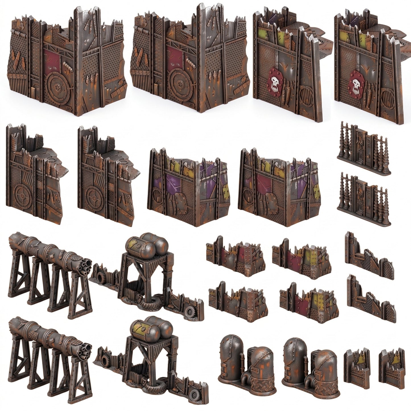Space Orcs 11E – Scrapz Camp Ork Terrain Set