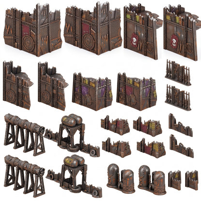 Space Orcs 11E – Scrapz Camp Ork Terrain Set