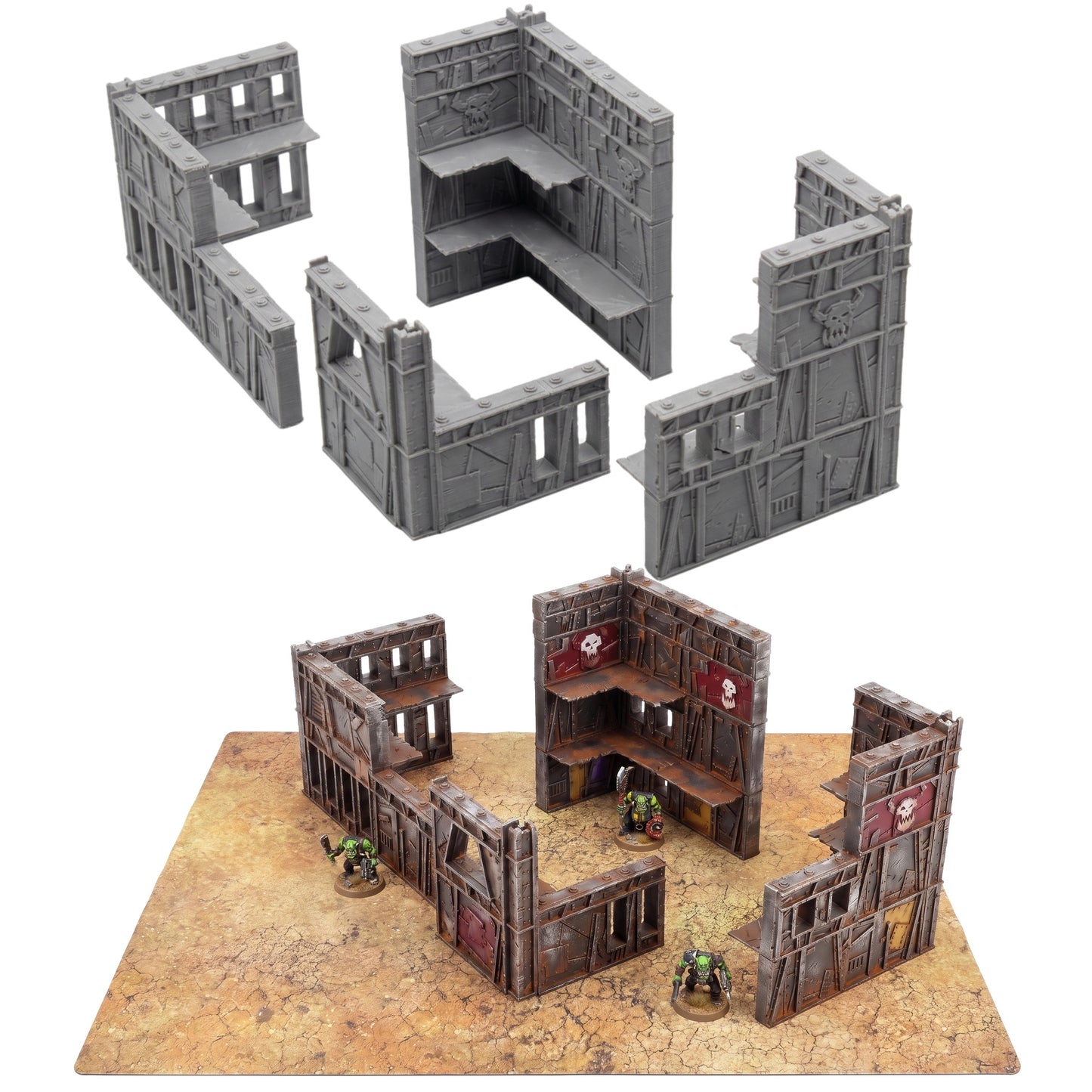 Scrap Corner Ruins – Scrapz Camp Ork Terrain Set