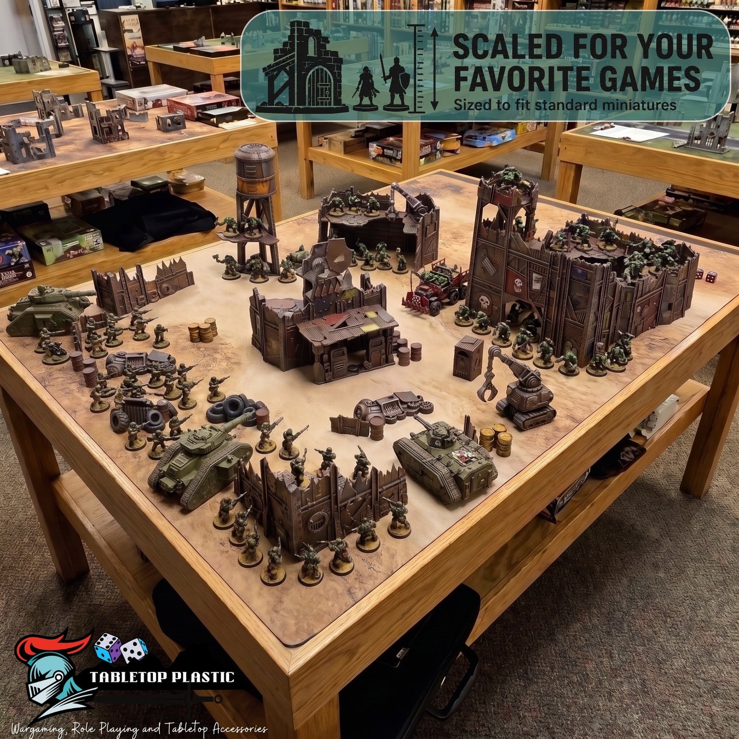 Scrap Stronghold – Scrapz Camp Ork 28mm Terrain Set