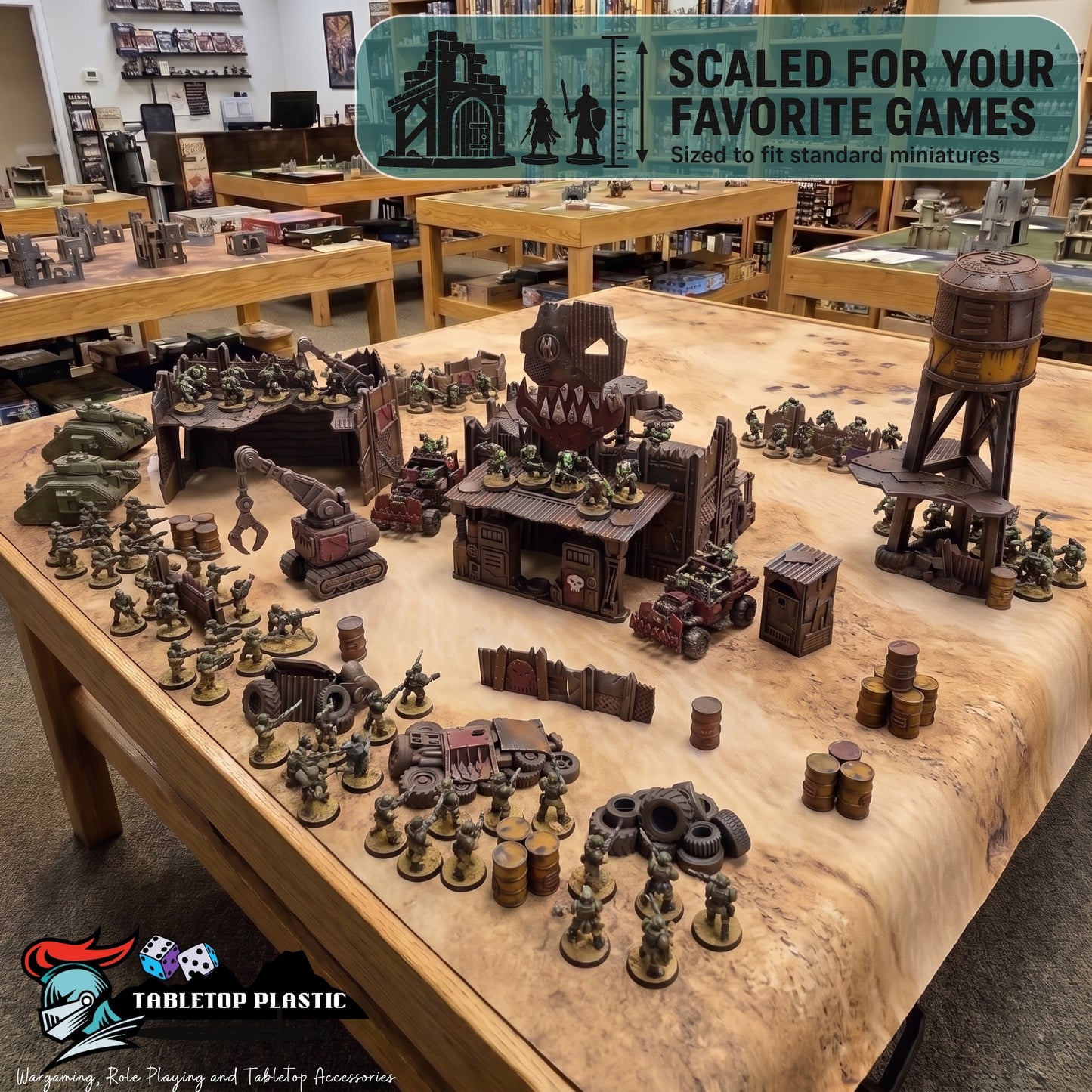 Scrap Outpost – Scrapz Camp Ork Terrain Set