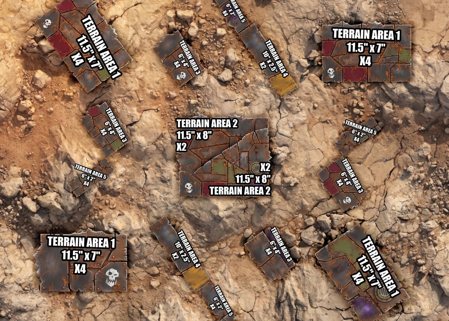 Battle Footprints – Scrapz Camp Ork Terrain Set