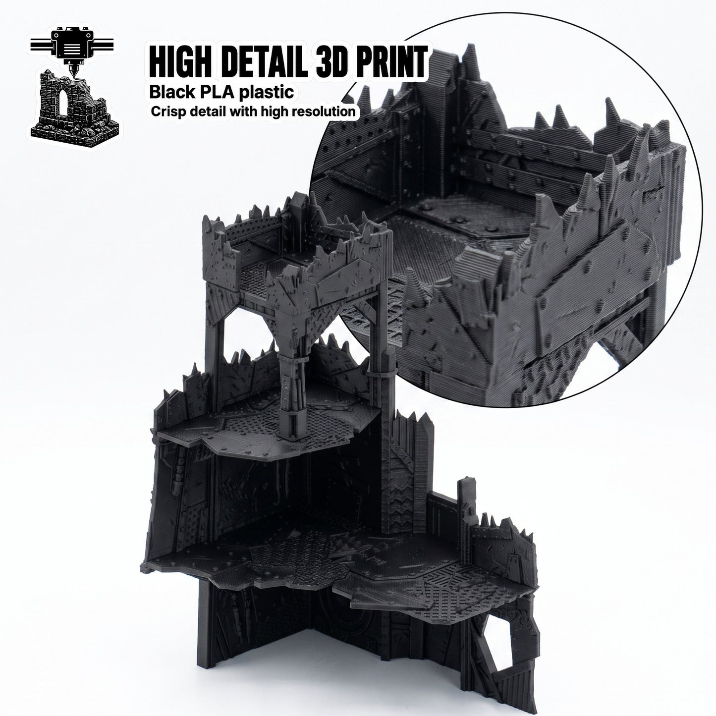 Scrap Stronghold – Scrapz Camp Ork 28mm Terrain Set