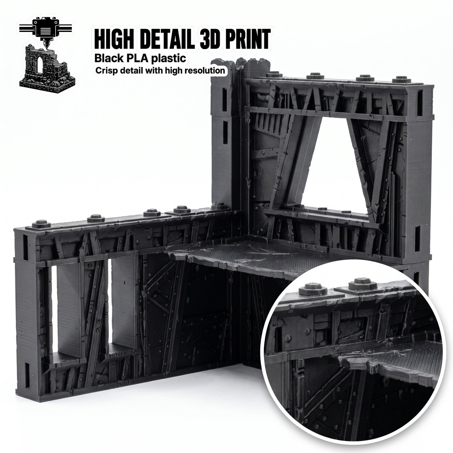 Scrap Corner Ruins – Scrapz Camp Ork Terrain Set