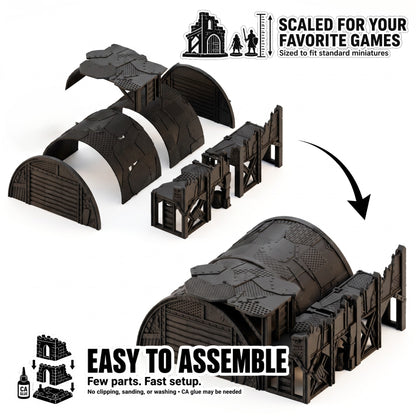 Flya Shed – Scrapz Camp Ork Terrain Set