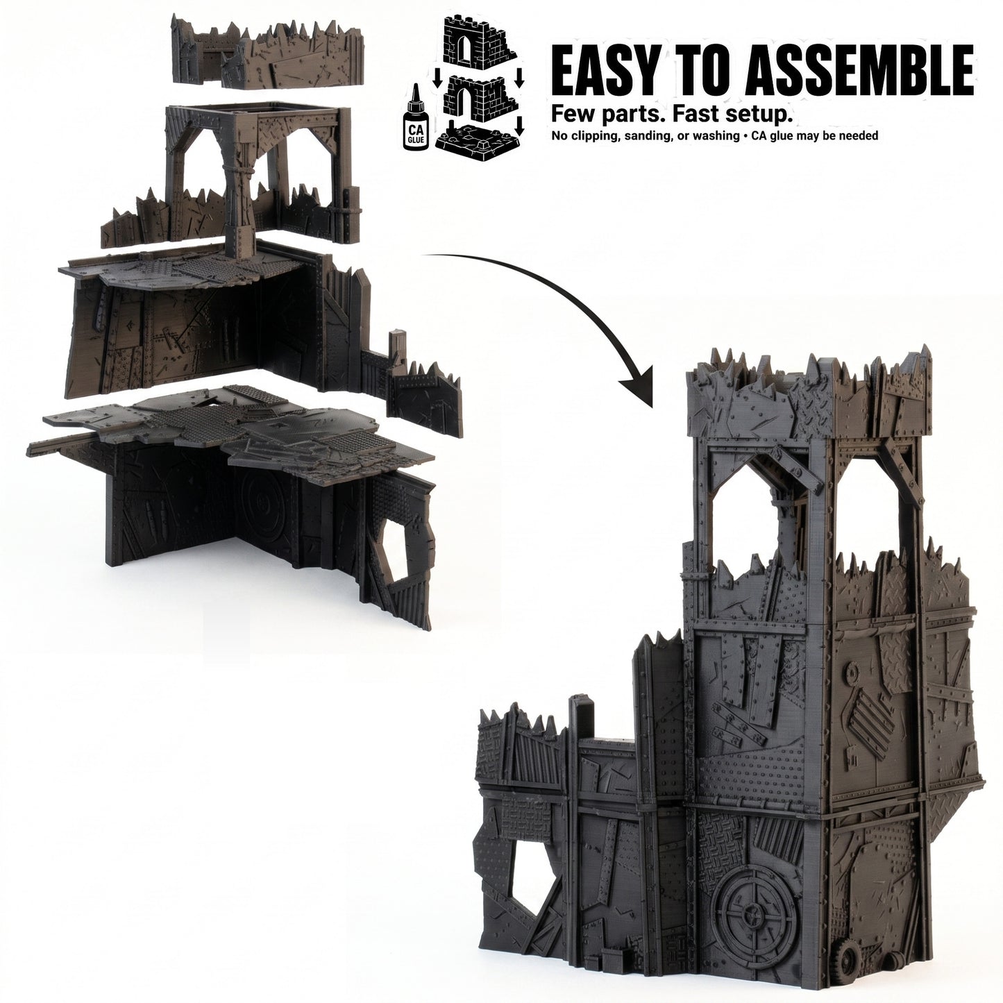 Scrap Bastion – Scrapz Camp Ork Terrain Set