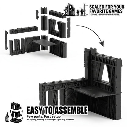 Scrap Corner Ruins – Scrapz Camp Ork Terrain Set
