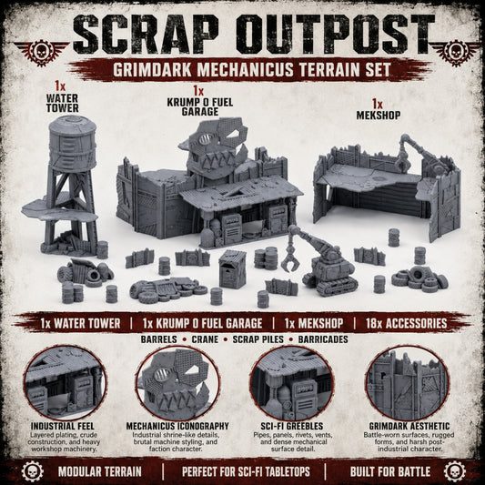 Scrap Outpost – Scrapz Camp Ork Terrain Set