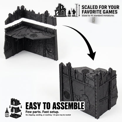 Space Orcs 11E – Scrapz Camp Ork Terrain Set