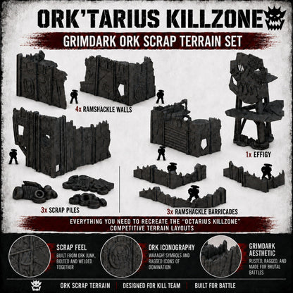Ork'tarius Killzone – Scrapz Camp Ork Terrain Set