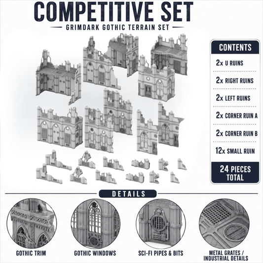 Gothic Sector Competitive Ruins - Wargaming Terrain 28mm Ruins