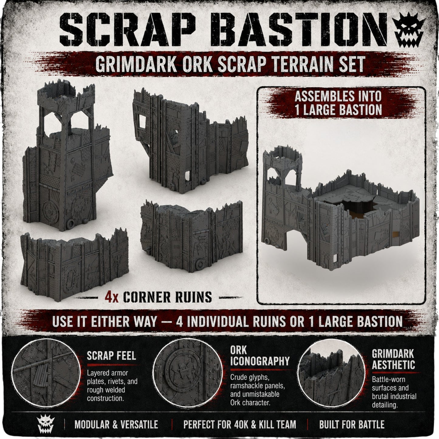 Scrap Bastion – Scrapz Camp Ork Terrain Set