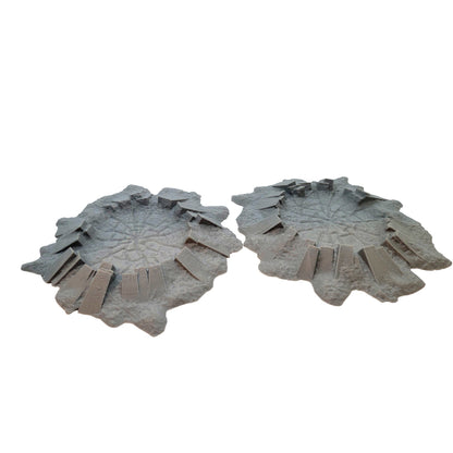 Unleash the Power of Ruins: Scatter Terrain Set of Craters, for Epic RPG & War Game Battles!
