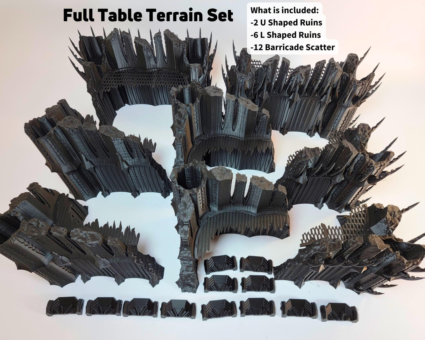Dark Elf City Competitive Gaming Table 3D Printed Wargame Terrain Dark Eldar, Drukhari Themed Pariah Nexus Tournament Ready