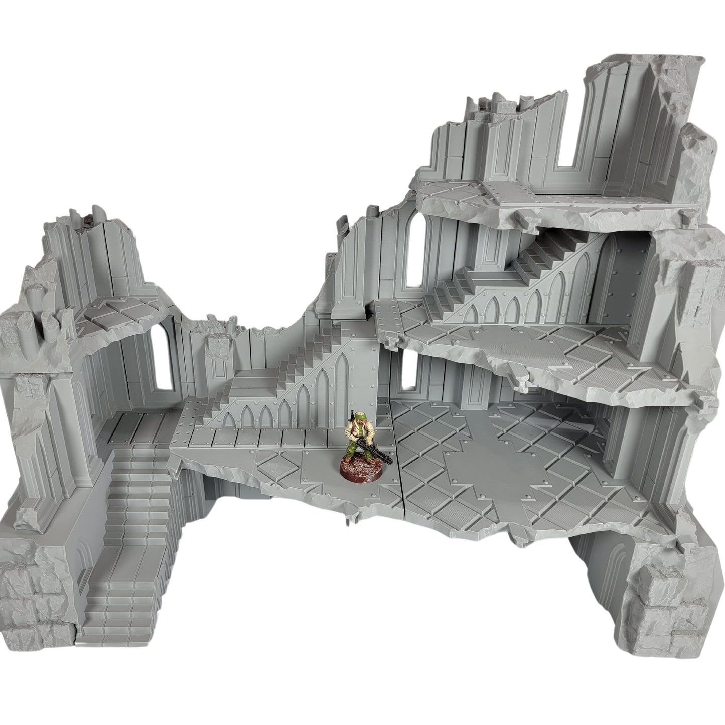 Divine Keep Set: Wargaming Terrain Ruins Fits Legion Sci-Fi Tabletop Terrain Set 40k 28mm Scale Building & Scatter Arc World