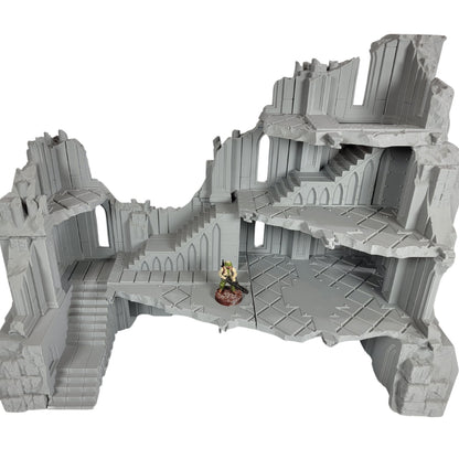 Divine Keep Set: Wargaming Terrain Ruins Fits Legion Sci-Fi Tabletop Terrain Set 40k 28mm Scale Building & Scatter Arc World