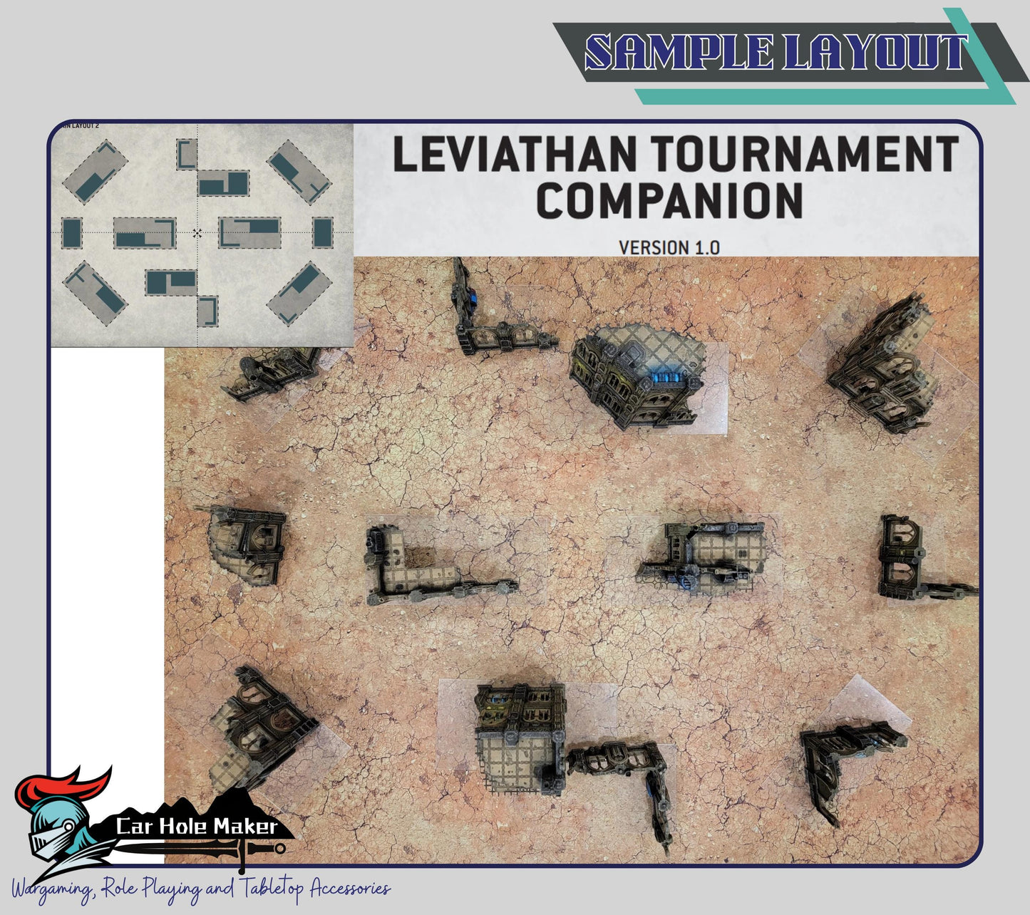 10th Edition Tournament Terrain Set – Modular Gothic Ruins for Competitive 28mm-32mm Sci-Fi Wargames & Grand Battles