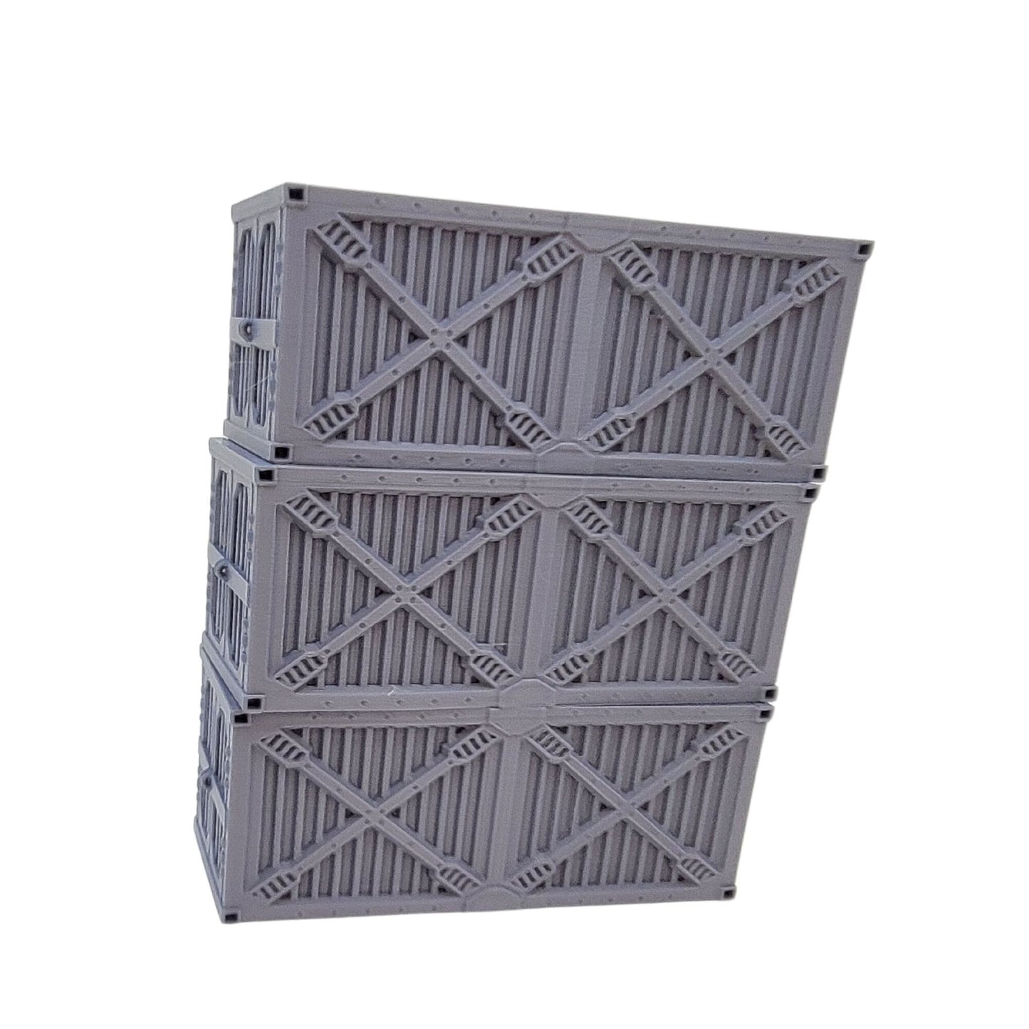 Scatter Shipping Container Set - Tabletop Terrain for Wargames, 3D-Printed, 28mm Scale