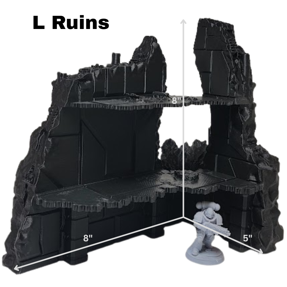 Complete Competitive Terrain – Tomb World Ruins w/ Scatter & Footprints for 44"×60" Tournament Boards (28‑32 mm)