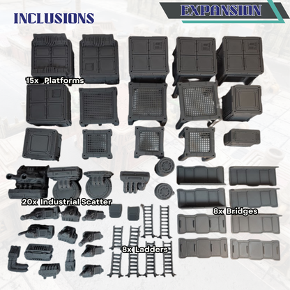 Modular Industrial Terrain: For Skirmish Sci-Fi Wargames - 28mm Scale
