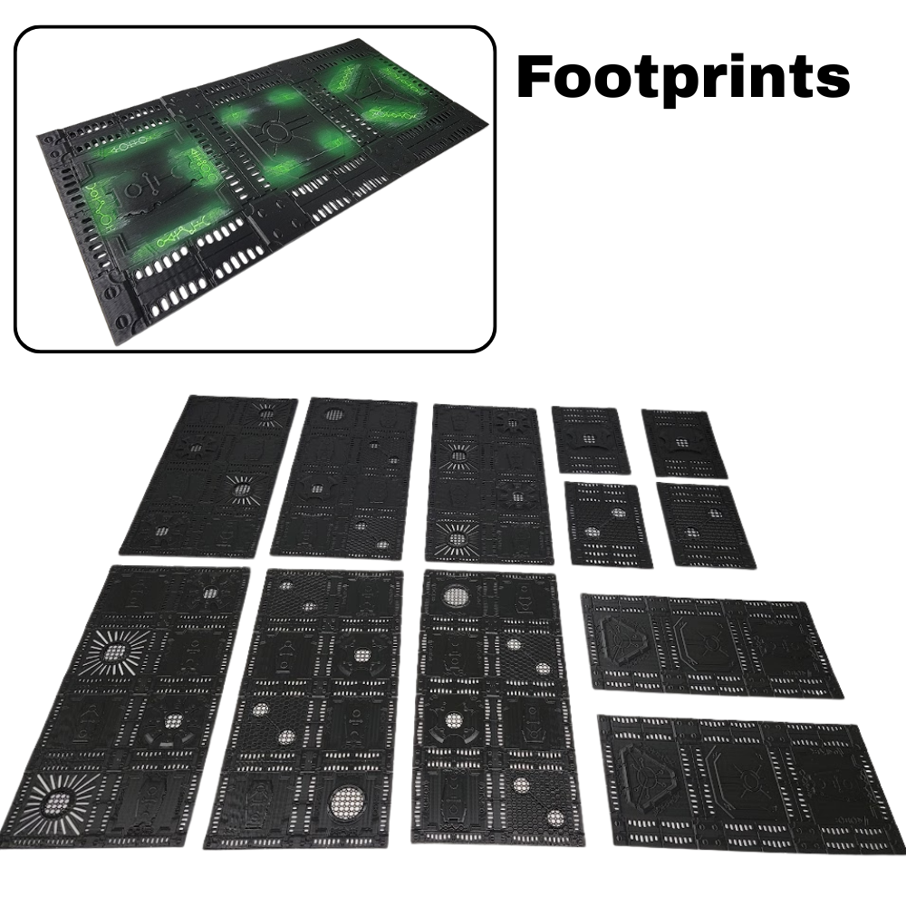 Complete Competitive Terrain – Tomb World Ruins w/ Scatter & Footprints for 44"×60" Tournament Boards (28‑32 mm)
